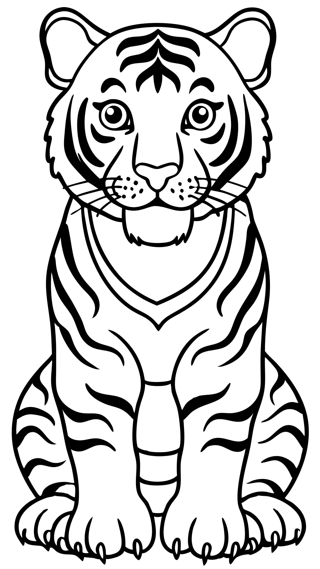 Tiger Páginas para colorear